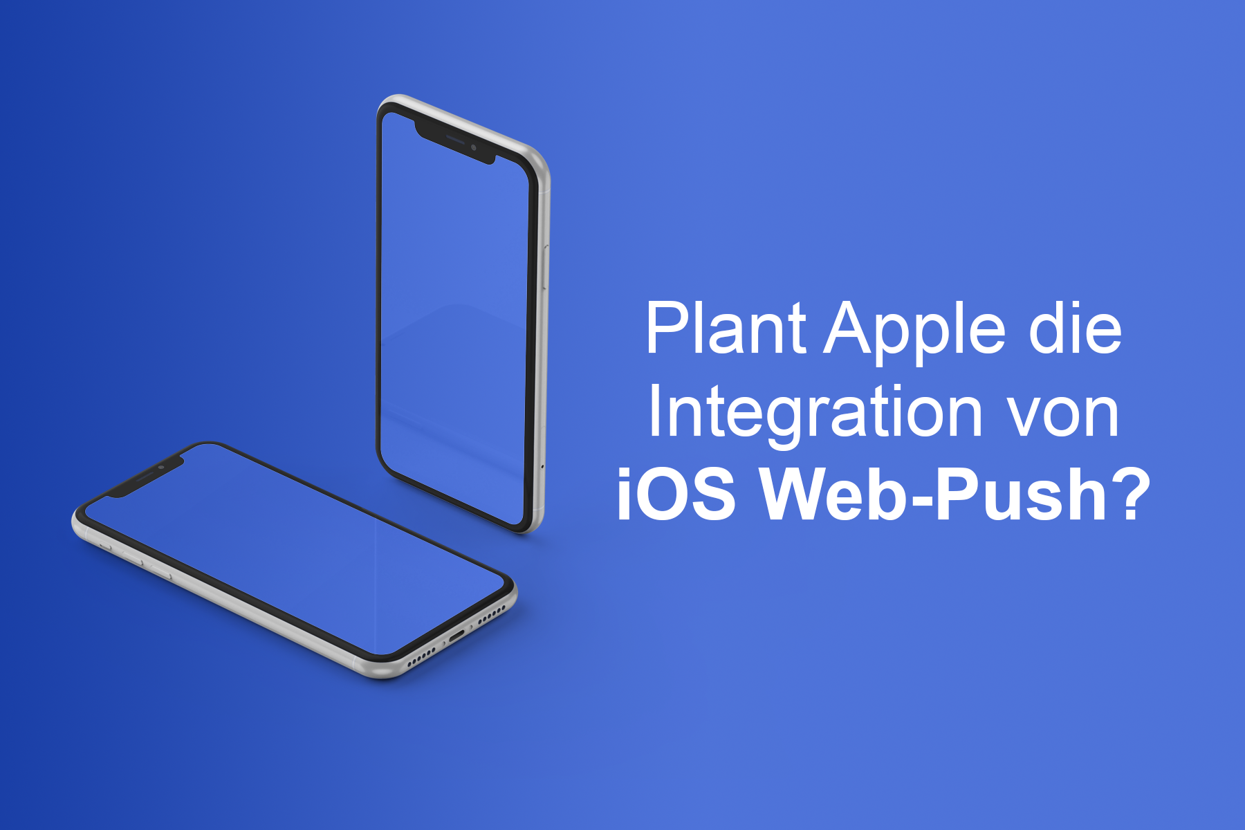 Plant Apple die Integration von iOS Web-Push-Benachrichtigungen?
