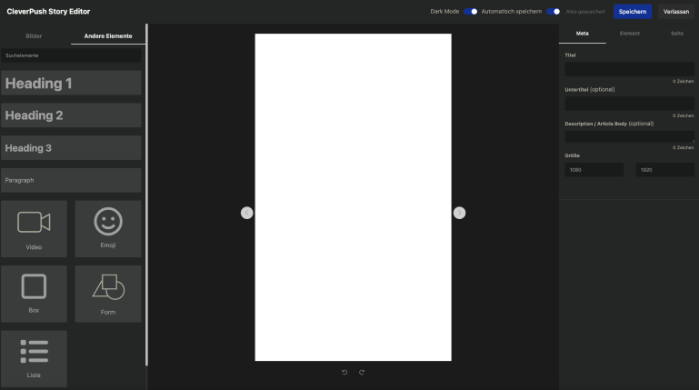 Pinterest Story Editor